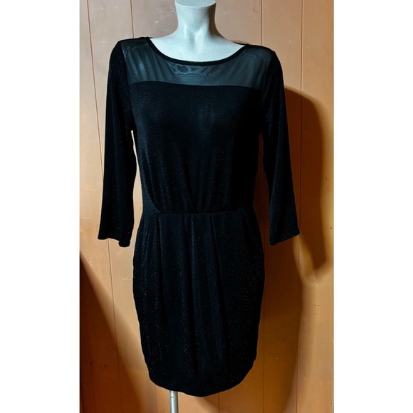 Rachel Roy Black Sparkle Dress M - Picture 3 of 11